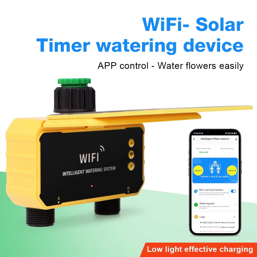 Smart Garden System - ตัวควบคุมการรดน้ำอัตโนมัติแบบ WIFI สำหรับสวน พร้อมวาล์วควบคุมน้ำและระบบตรวจจับฝน