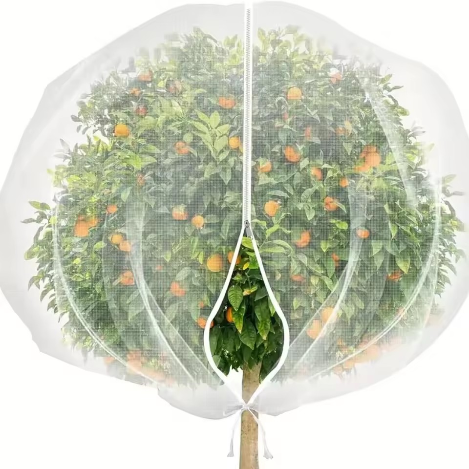 Plant Monitor - ตาข่ายคลุมต้นไม้แบบมีซิป ป้องกันแมลง ตาข่ายป้องกันศัตรูพืช น้ำหนักเบา