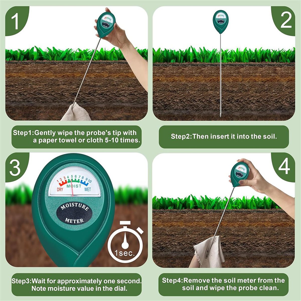 เครื่องวัดความชื้นในดินแบบหัวว - Plant Monitor บทวิจารณ์และราคา