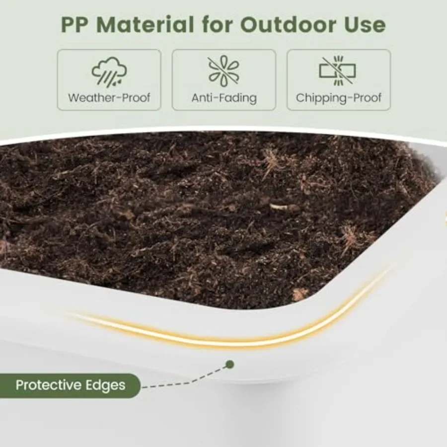 ชุดกระถางปลูกแบบยกสูงสำหรับใช้ - Self Watering Planter บทวิจารณ์และราคา