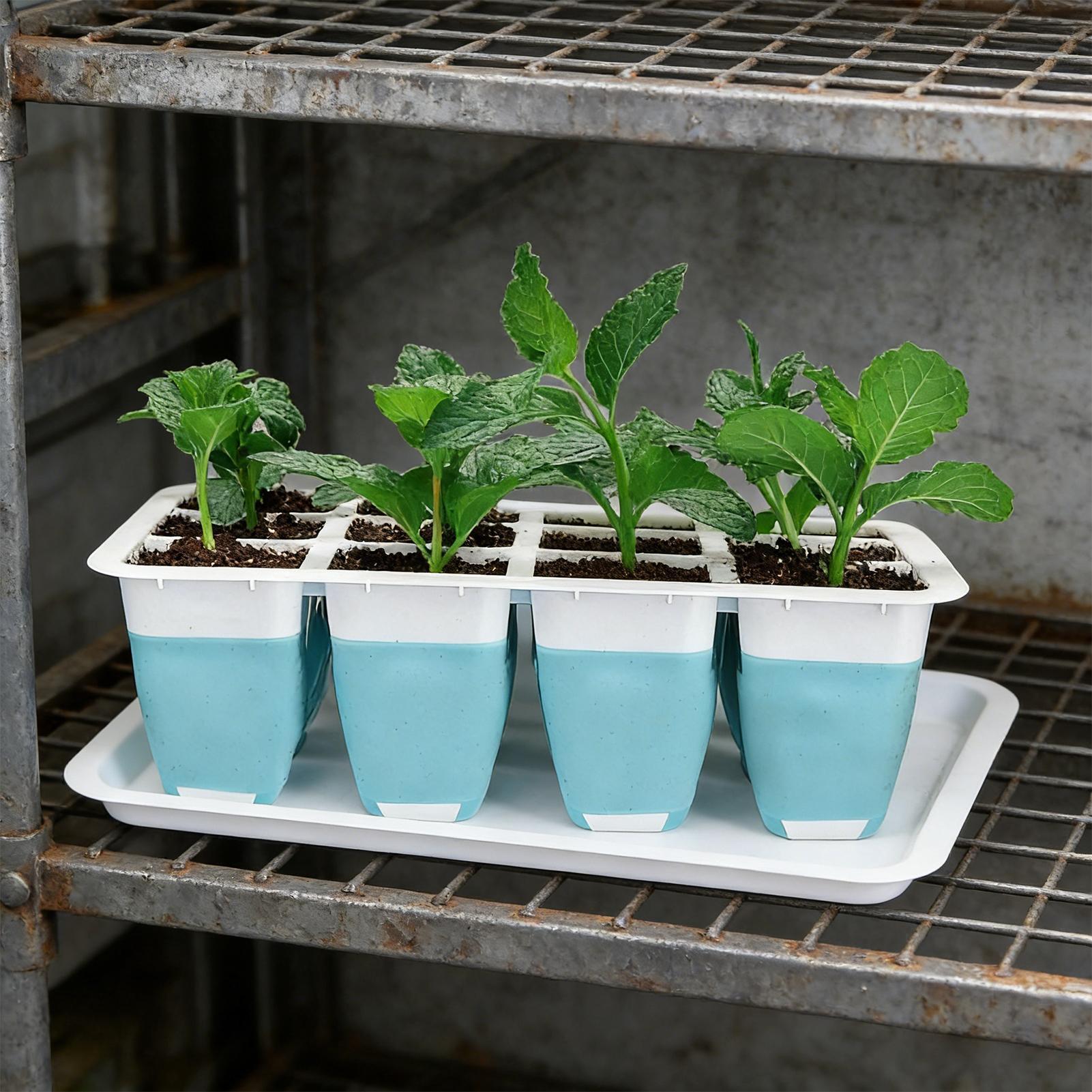 ถาดเพาะเมล็ดซิลิโคน 5 ชิ้น 60  - Indoor Garden Kit บทวิจารณ์และราคา