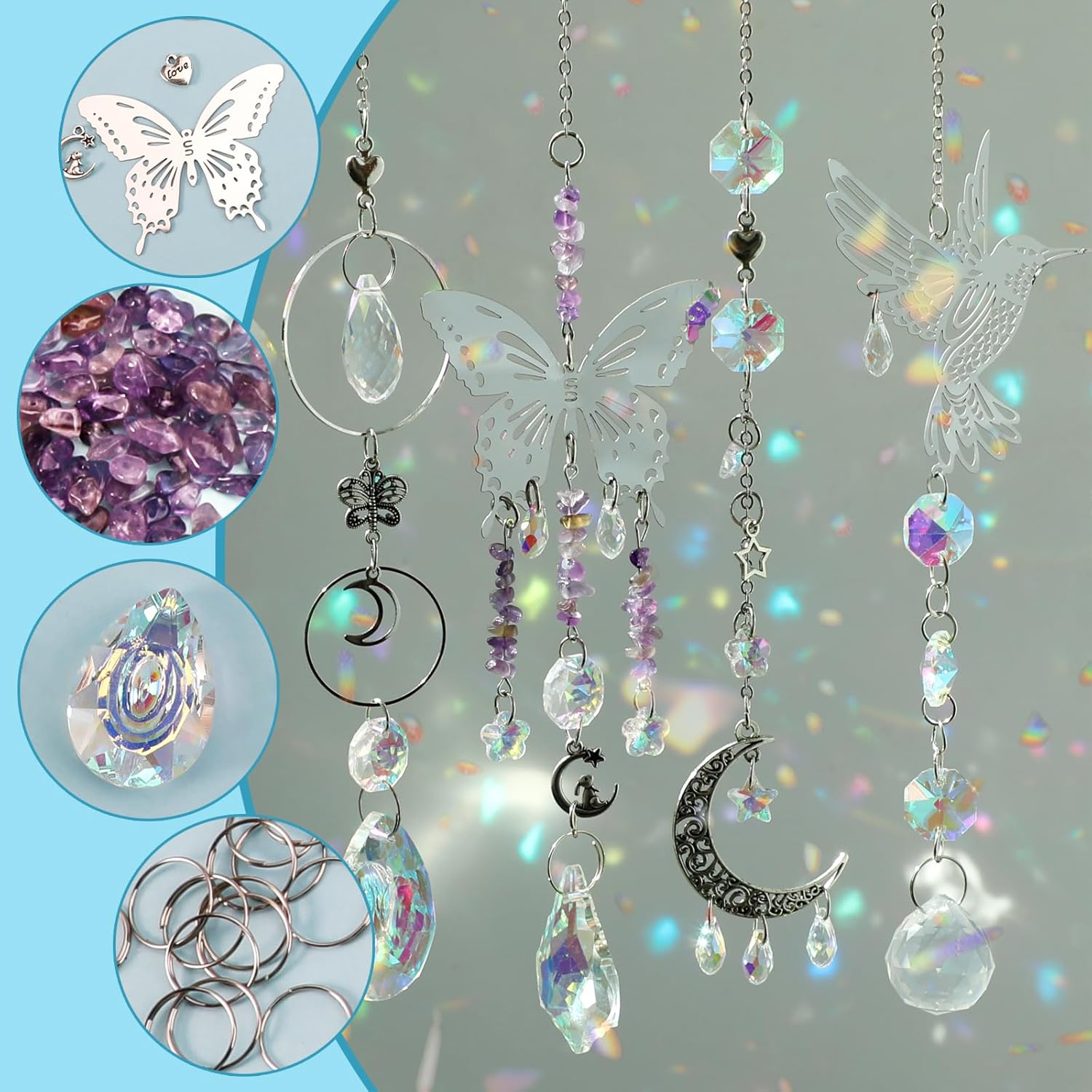 DIY 400 ชิ้น SunCatchers ทําชุ - Indoor Garden Kit บทวิจารณ์และราคา