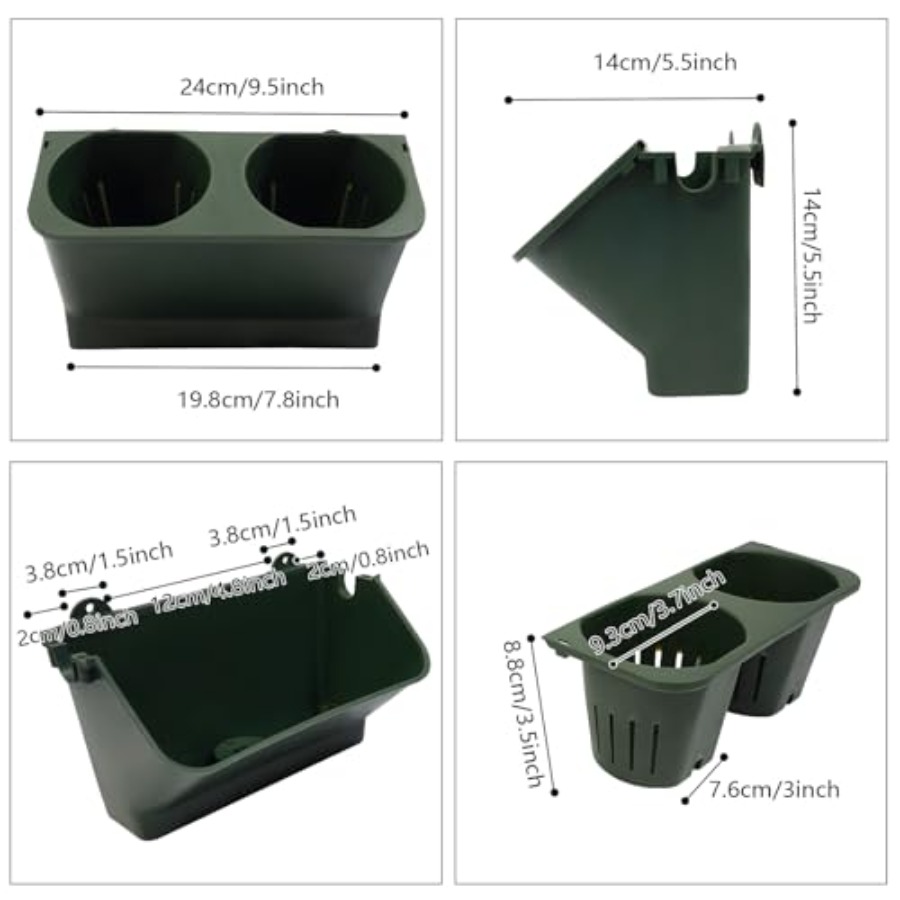 กระถางปลูกต้นไม้ติดผนังแนวตั้ง - Self Watering Planter บทวิจารณ์และราคา